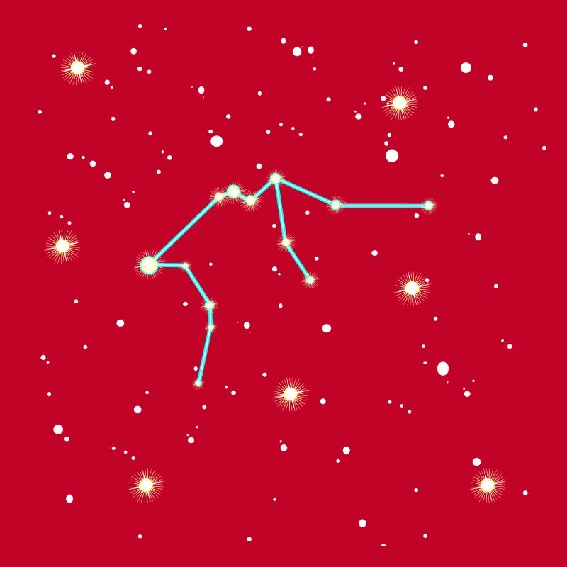 Conception de l'espace du signe du zodiaque Verseau
