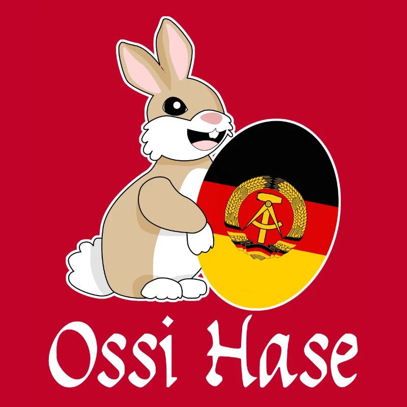 Ossi with Easter egg from East Germany