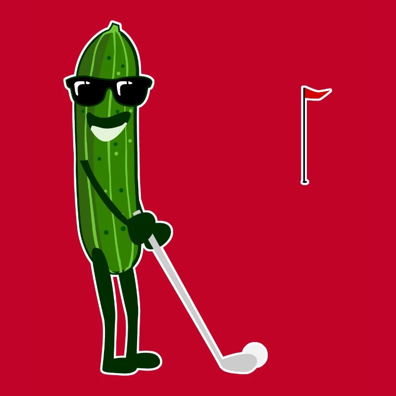Le concombre joue aux concombres de golf