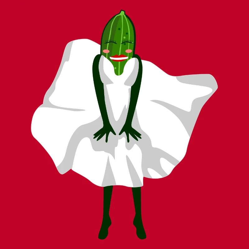 Concombre avec robe concombres