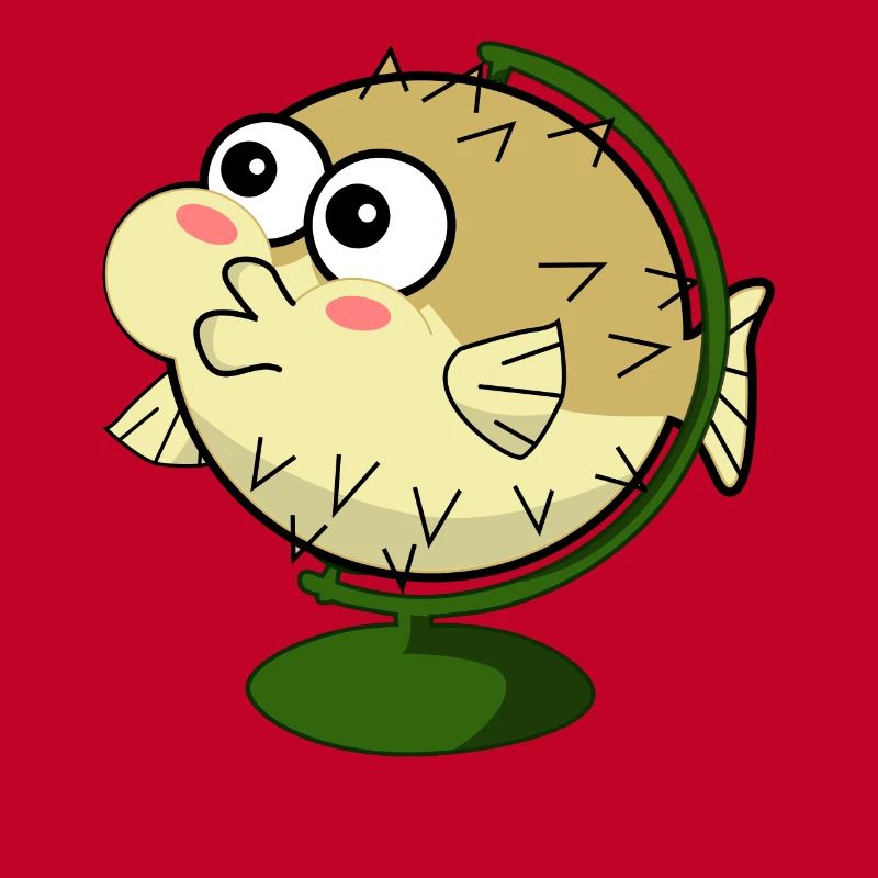 Funny puffer fish