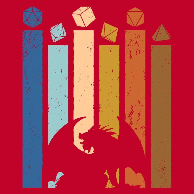 R20 de dés rétro R20 de table RPG de table