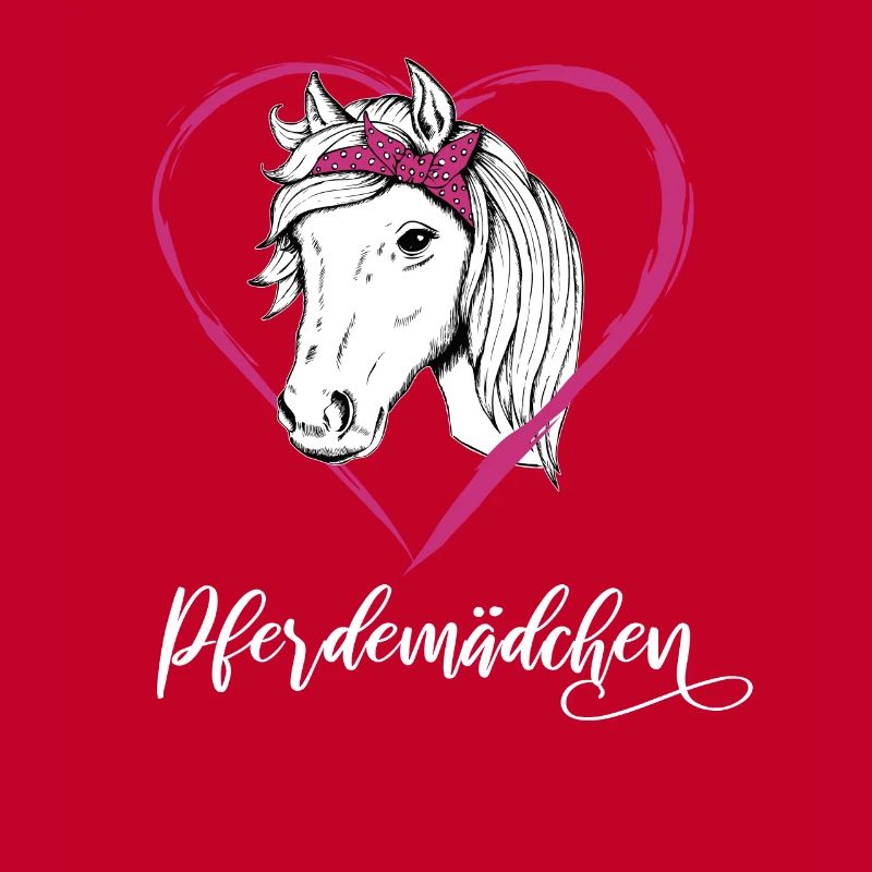 Pferdemädchen Pferde Herz Geschenkidee