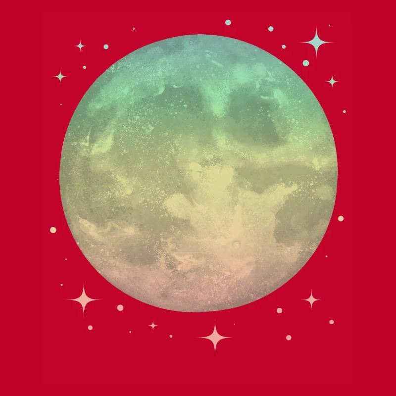Lune Pastel Céleste