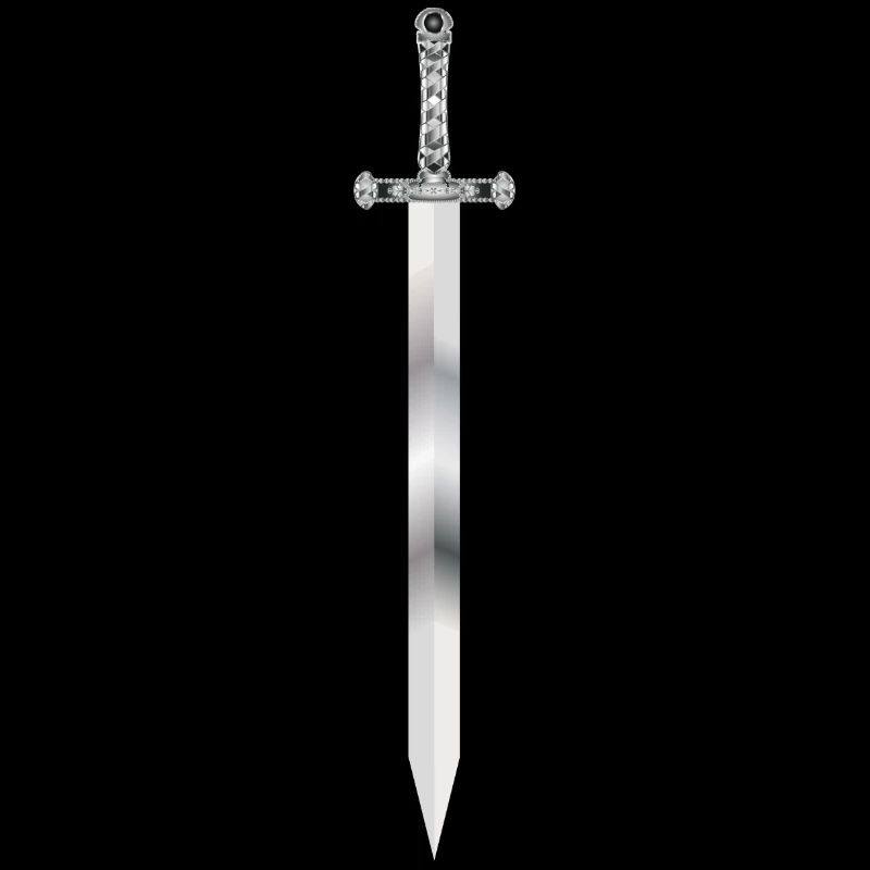 artfully designed sword noble shimmering