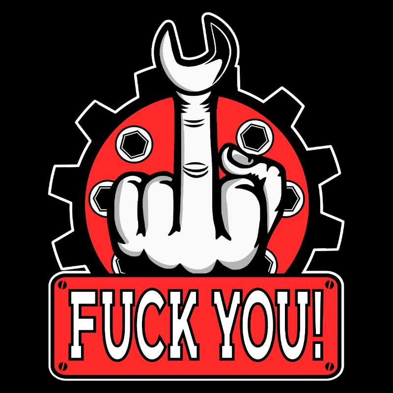 Provocative middle finger statement