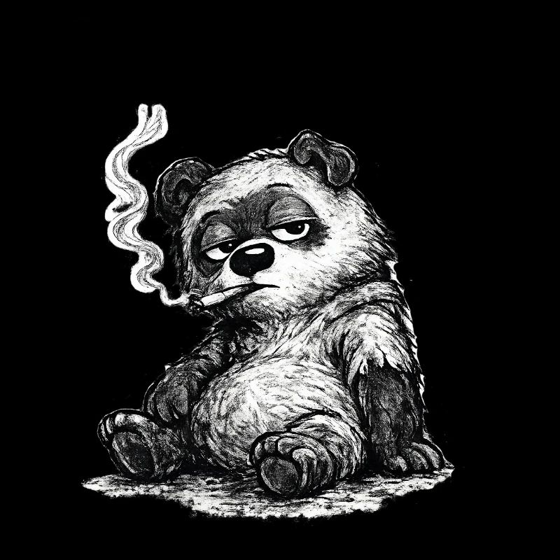 Meh Bear – Unbothered Sketch (Sarcasm)