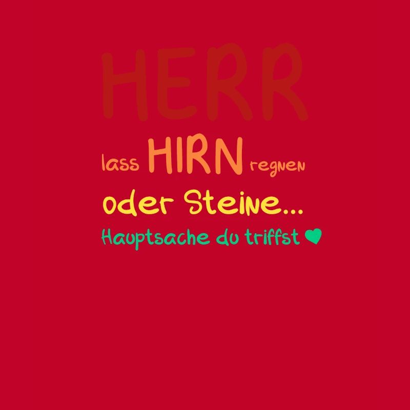 Herr lass Hirn regnen... oder Steine