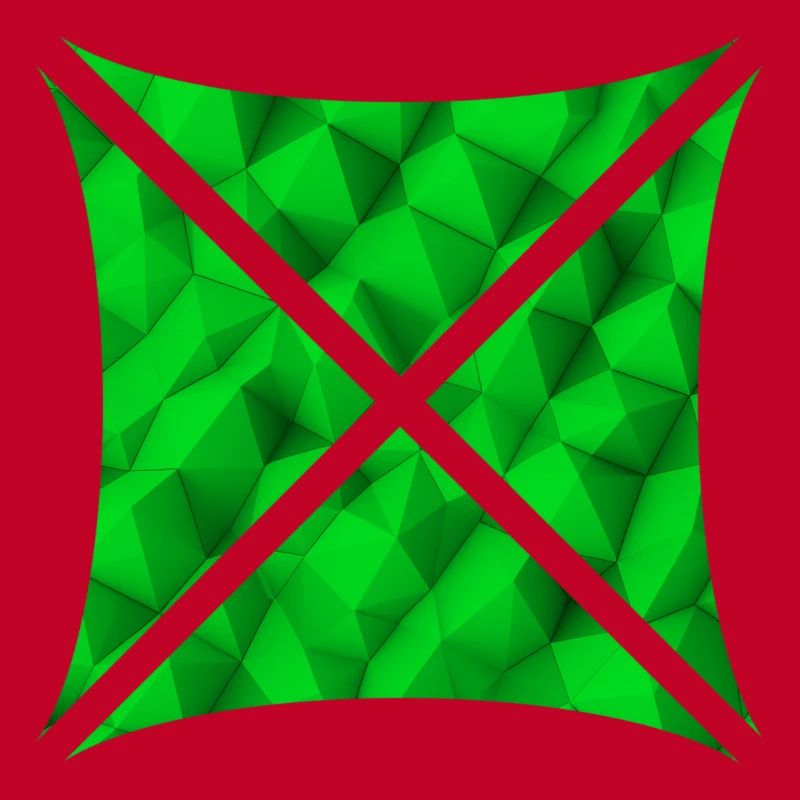 Conception de polygone abstrait vert