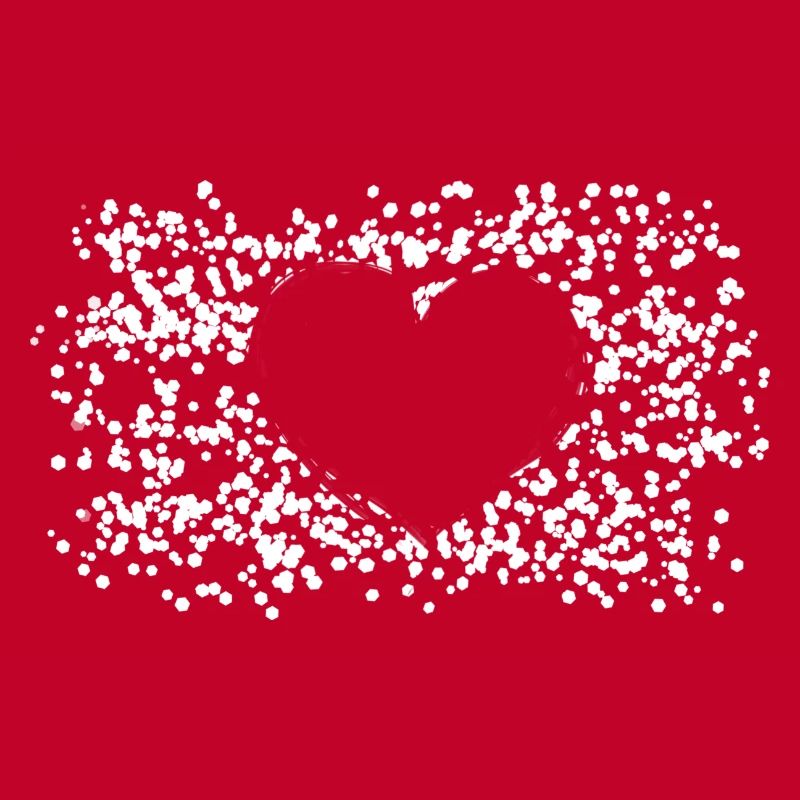 Heart Pattern Points Love Form