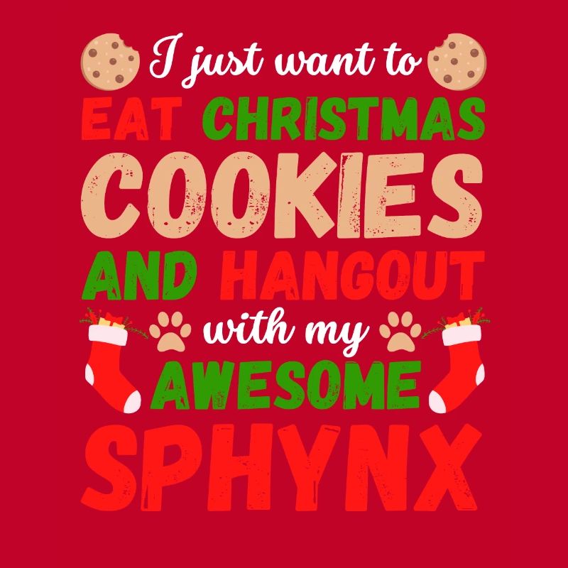 Biscuits de Noël Sphynx Cat