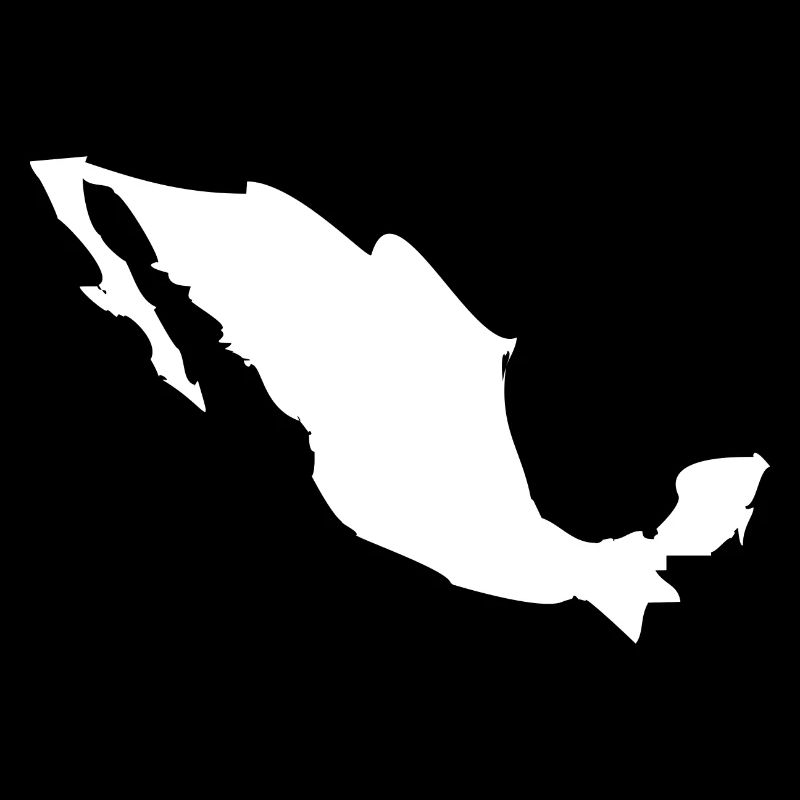 Mexico map flag
