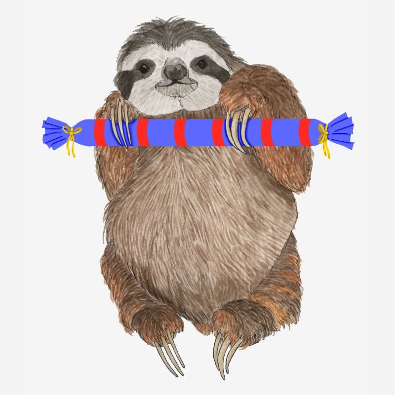 Sloth with gift
