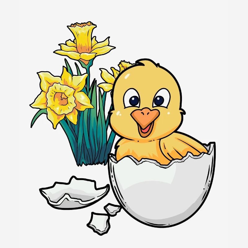 Joyeux Easter Chicks Easter Egg Kids Bébé Chick Egg Egg