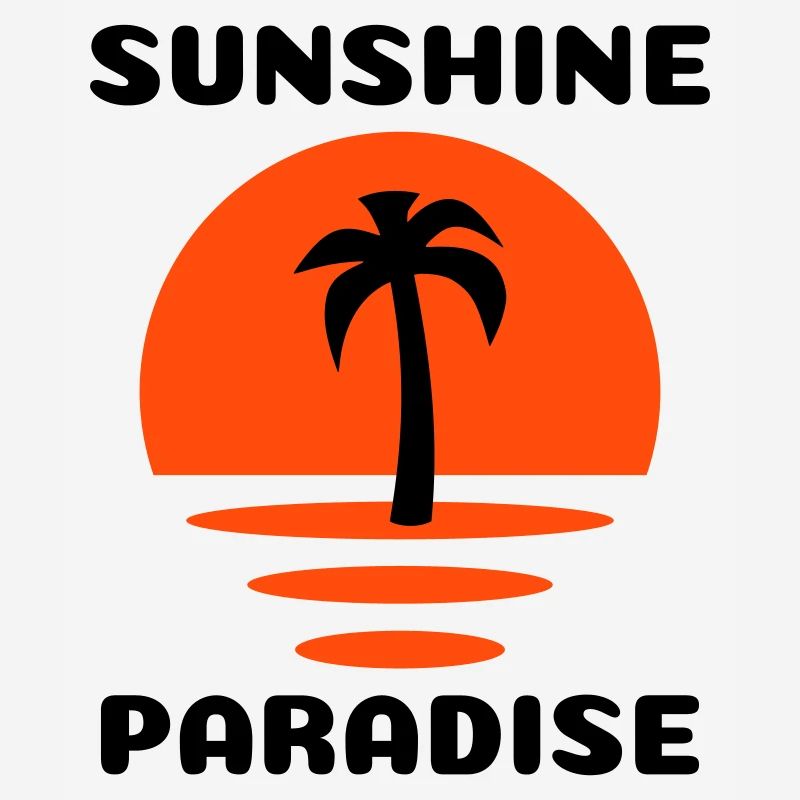 Sunshine, paradise (Half Sun, Palm Tree)