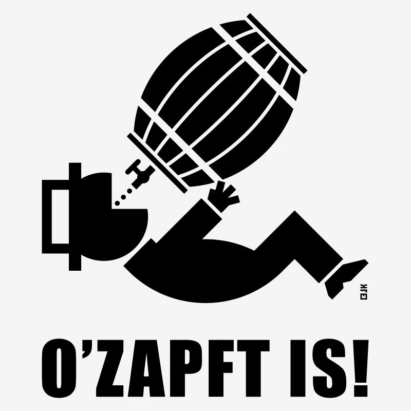 O’Zapft Is! (Bier / Biertrinker Unter Bierfass)