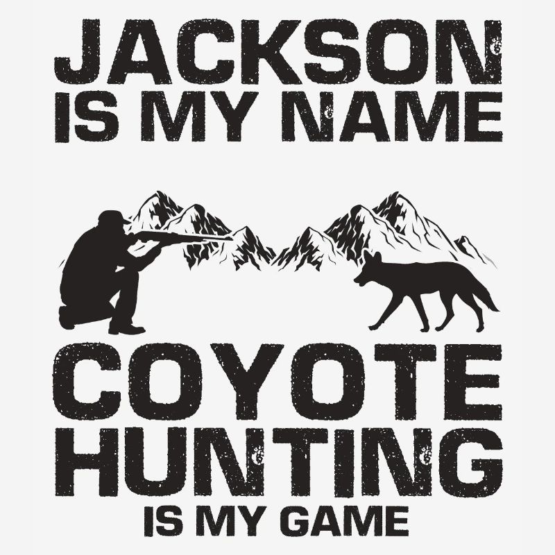 Conception de chasseur de coyote pour la chasse au coyote