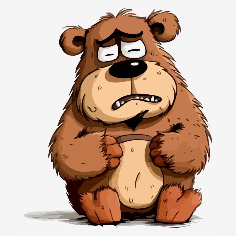 Jacky the grumpy bear