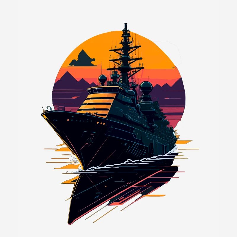 Kriegsschiff der Zerstörer