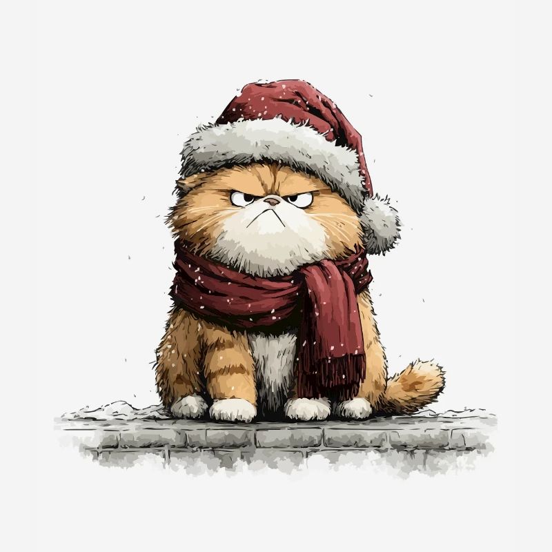 Grimmiger Weihnachtskater