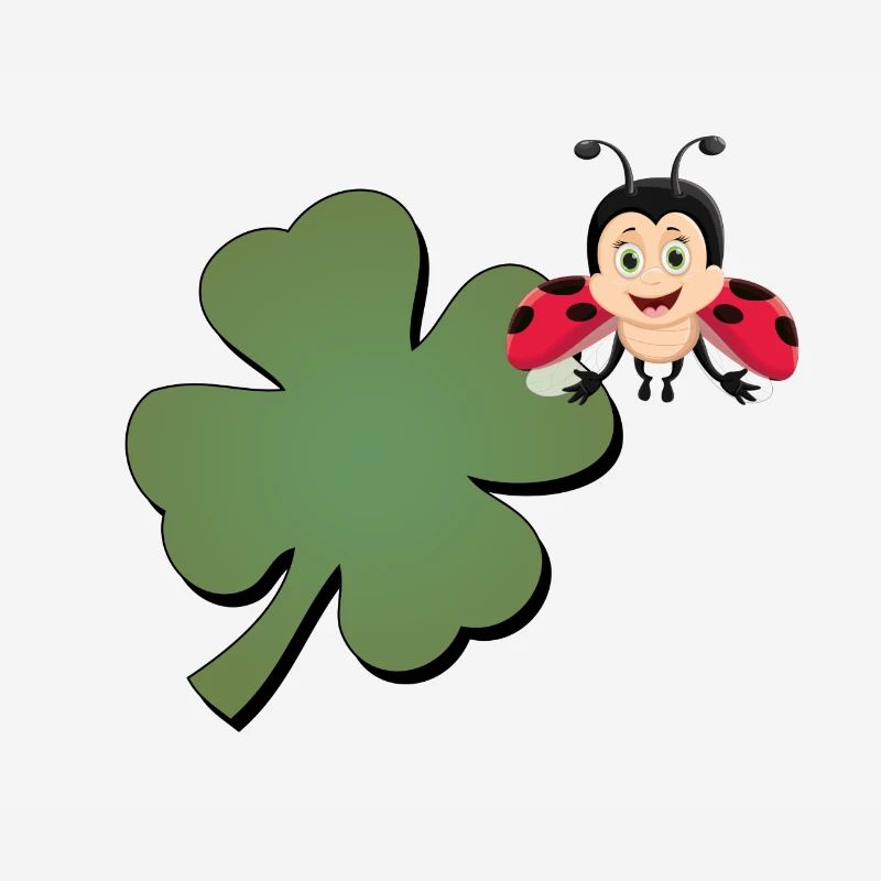 Cloverleaf with Ladybug (ladybug)