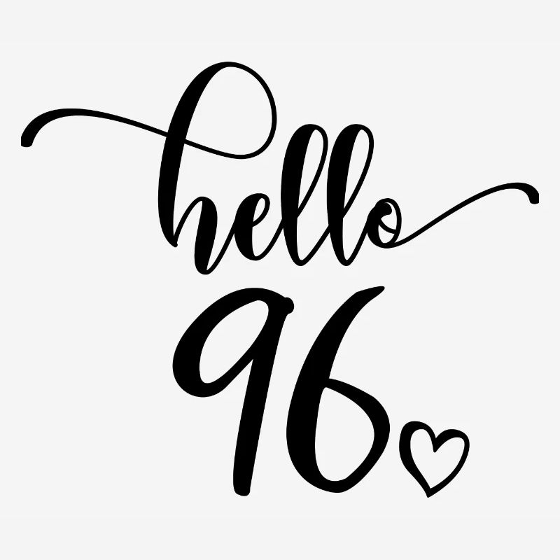 Hello 96 - Mignon cadeau de 96e anniversaire, 96 ans