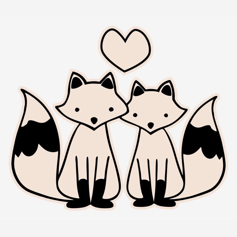 Foxes in love