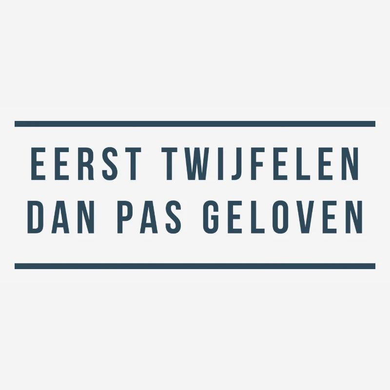 D’abord douter, puis croire. Dialecte anversois