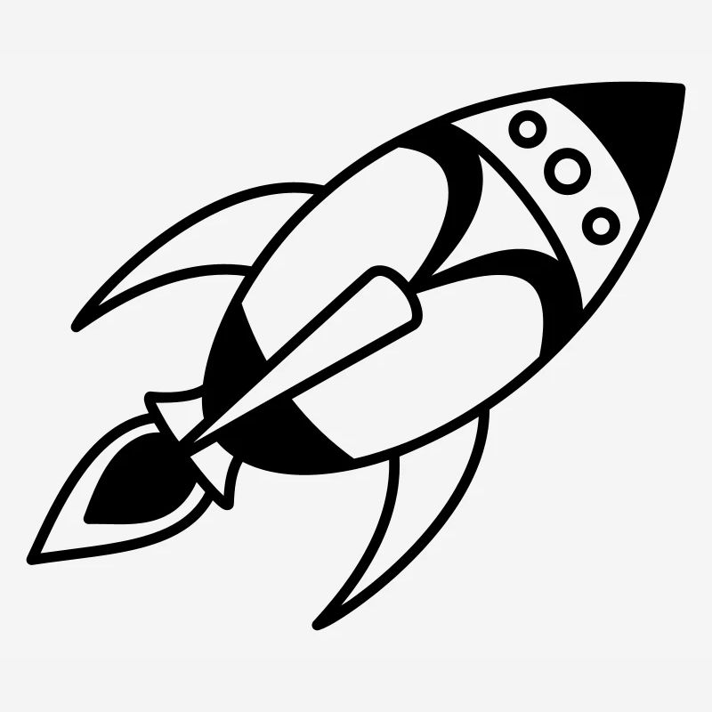 Retro Space Rocket – Space Spaceship Design