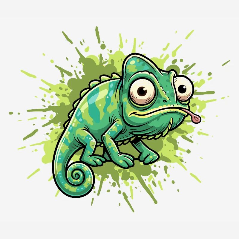 Éclaboussure de graffiti caméléon