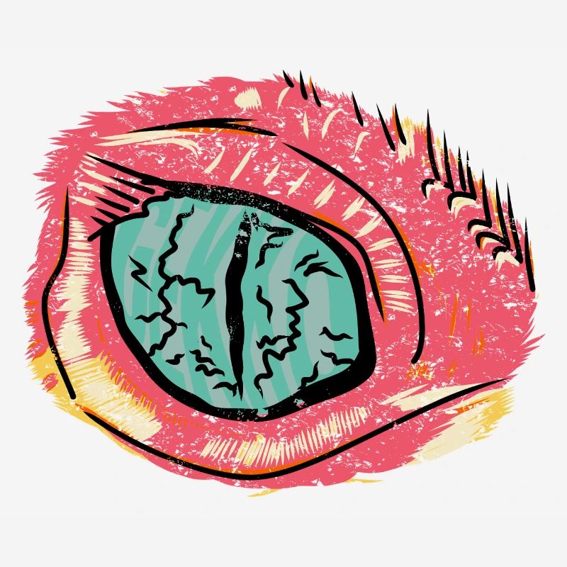 Conjonctivite dans le style pop art