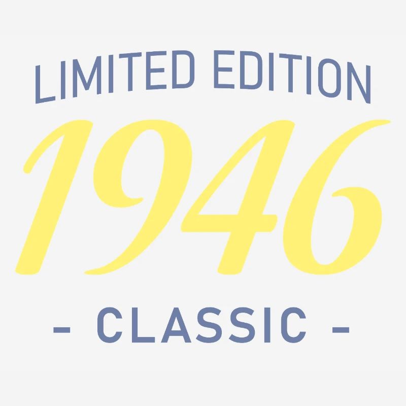 Tee 80 Ans 1946 Typographie Bold