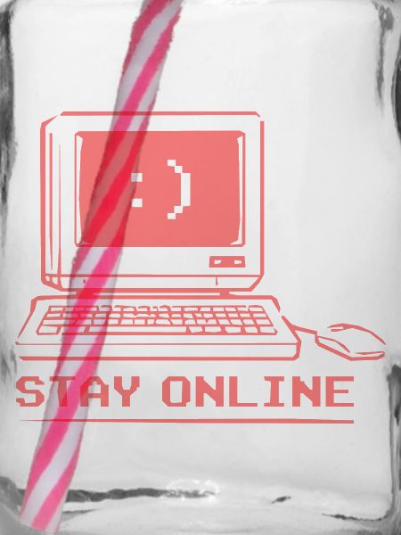 Stay Online Retro Computer