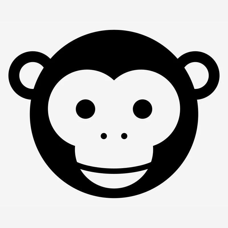 Monkey Head – Cute Monkey Face Cartoon