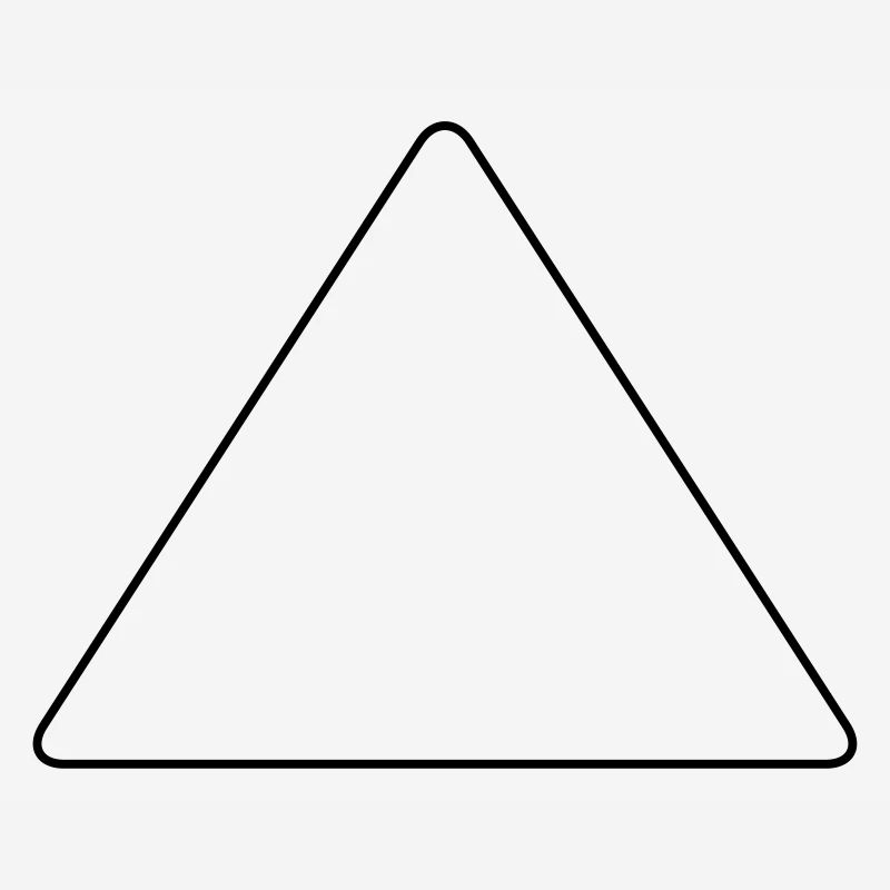 Triangle with rounded corners