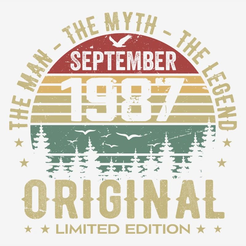 Original Geburtstag 1987 - Geschenk September 1987