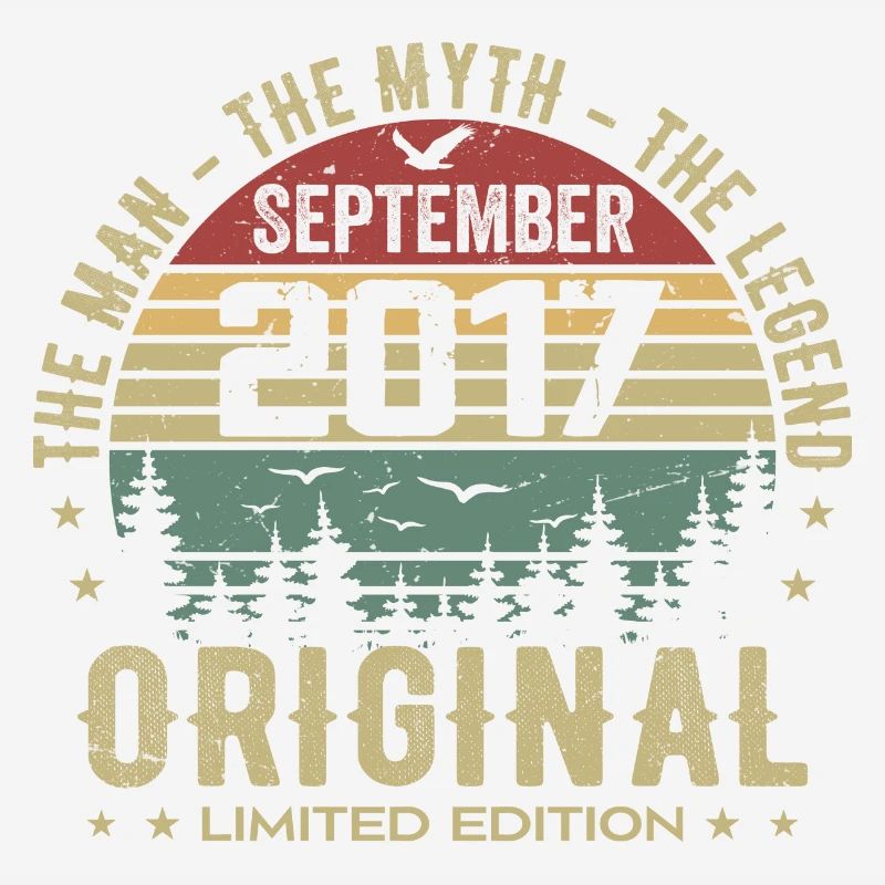 Ursprünglicher Geburtstag 2017 - September 2017 Geschenk