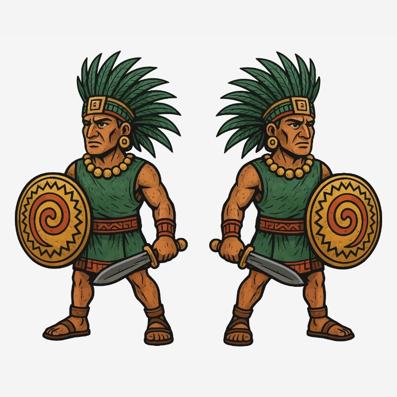 Aztec Double Warrior