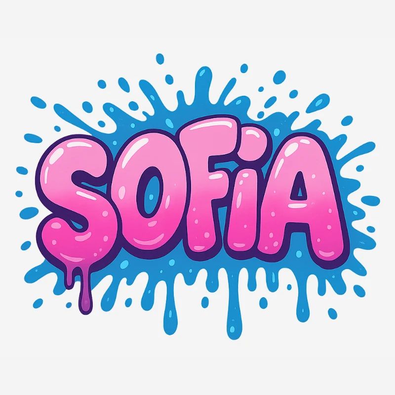 Graffiti  SOFIA Prénom cadeau idéal imprimable sur