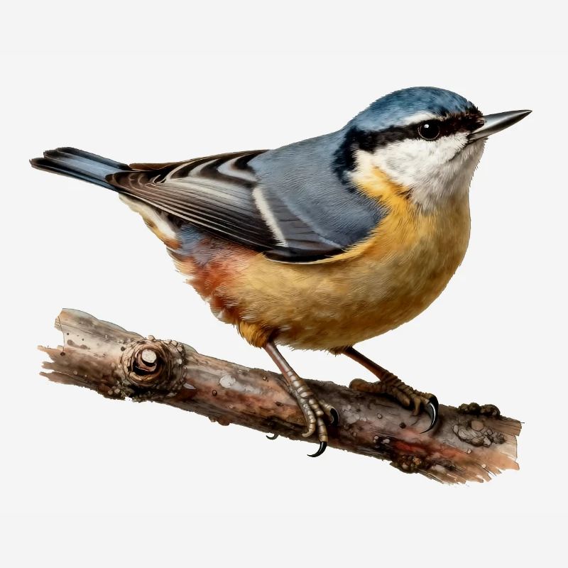Nuthatch on branch
