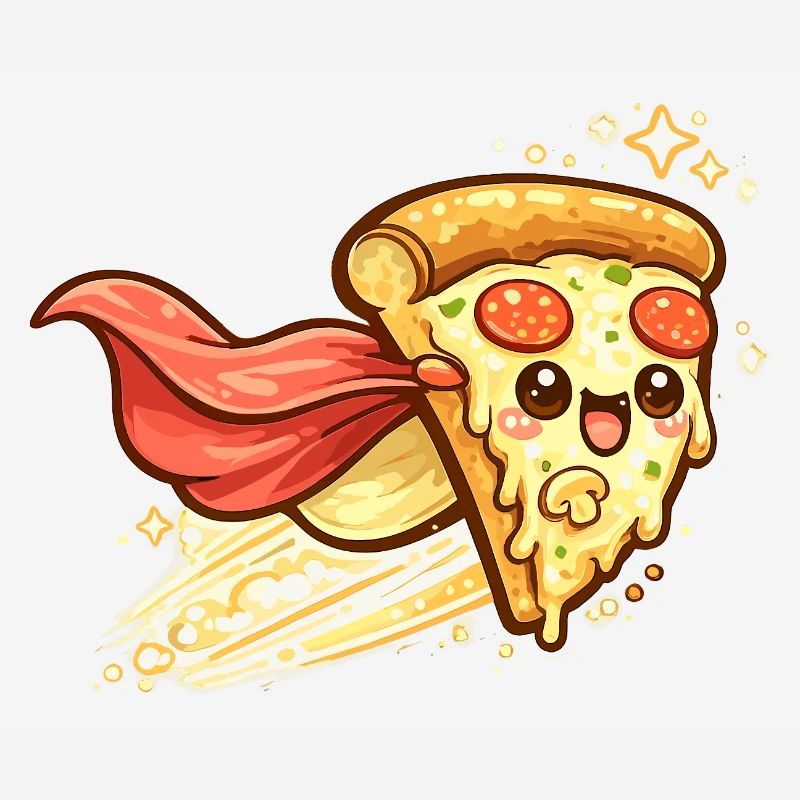 Pizza hero with cape