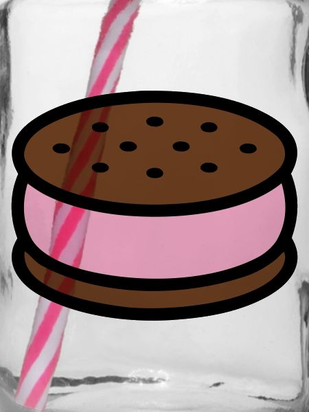 Graphique Sandwich Glace Biscuit