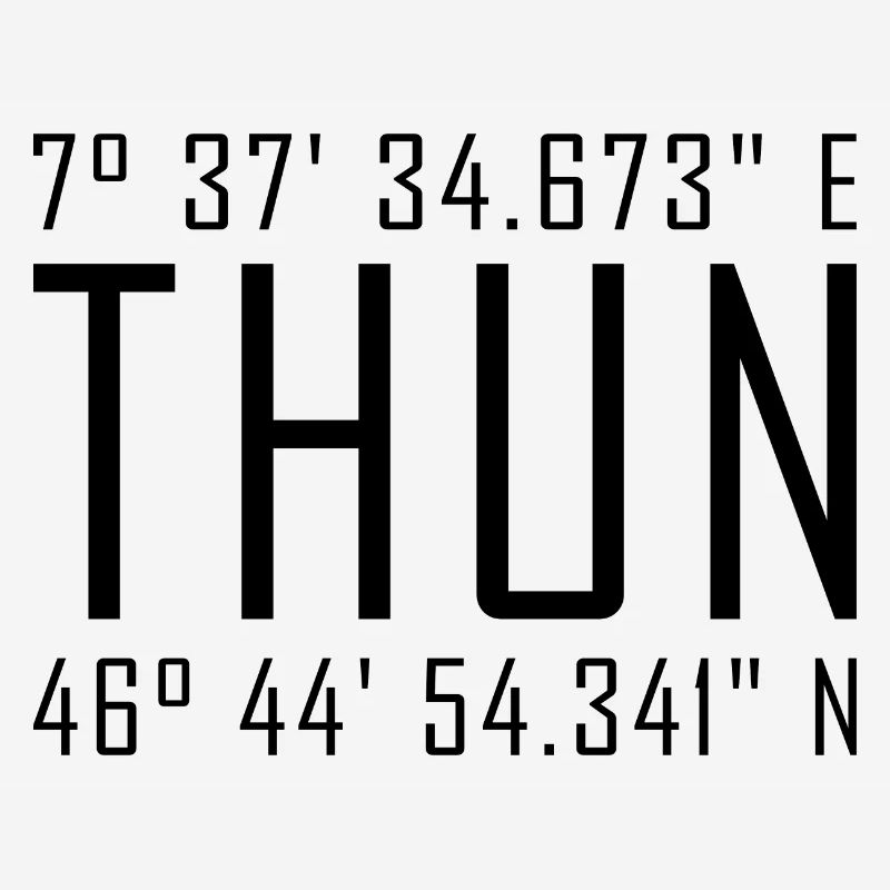 Thun Coordinates – Typography with Local Reference Besch