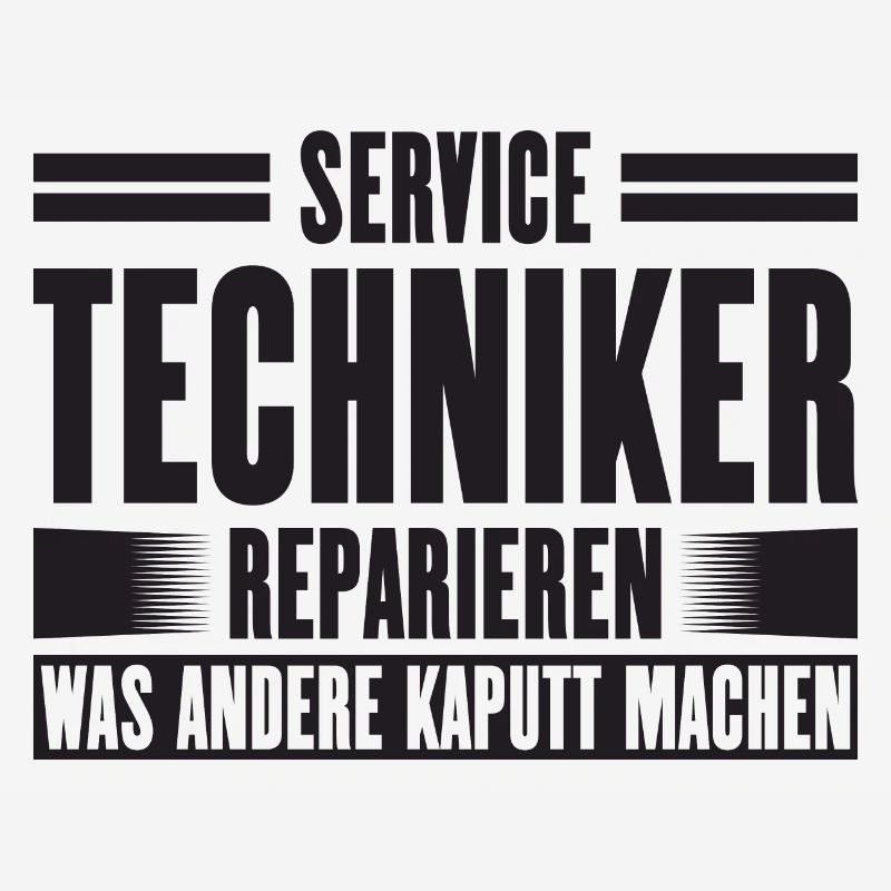 Service Technician Support Solution Slogan Service