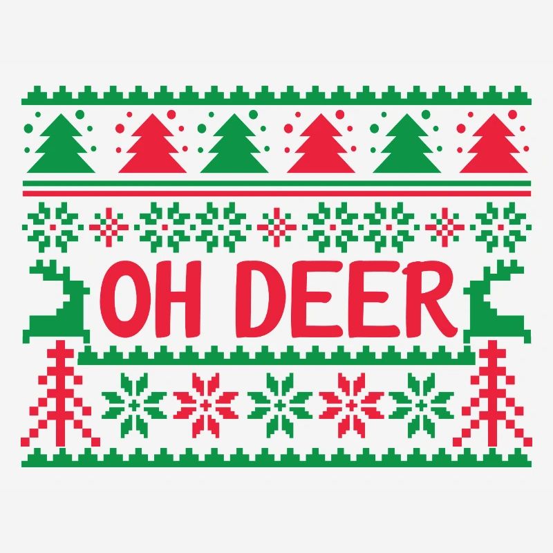 Hässlicher Pullover - Oh Deer
