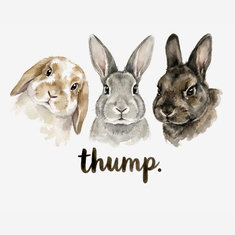 Fun rabbit knocking for rabbit lovers