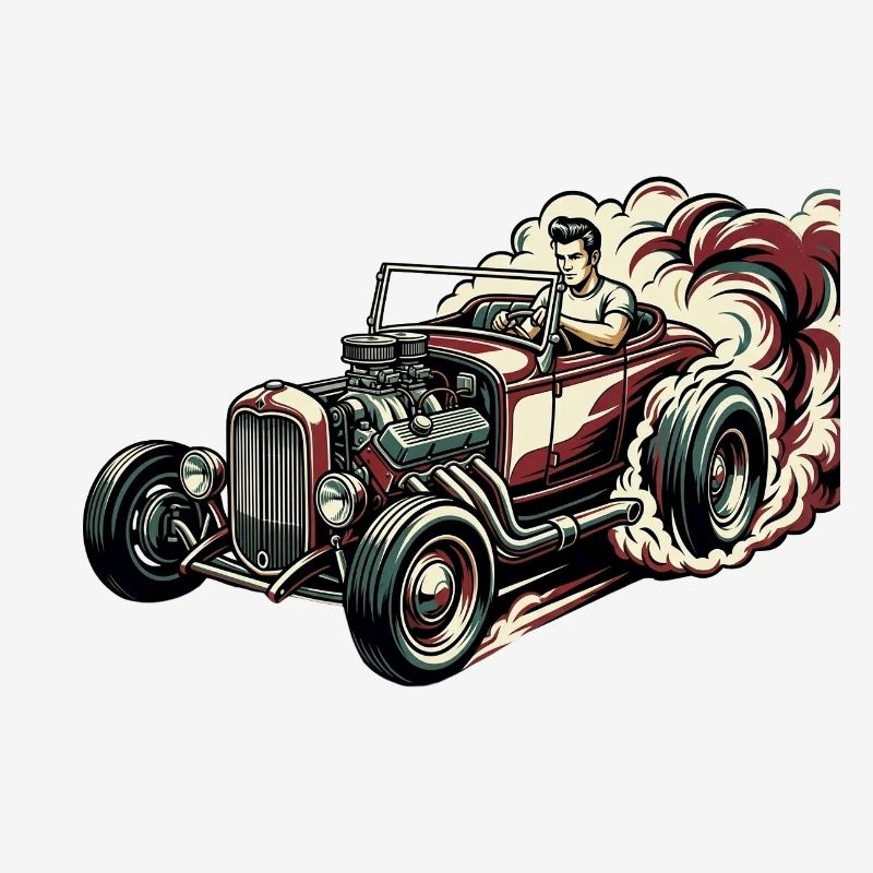 Caricature de Course Hotrod