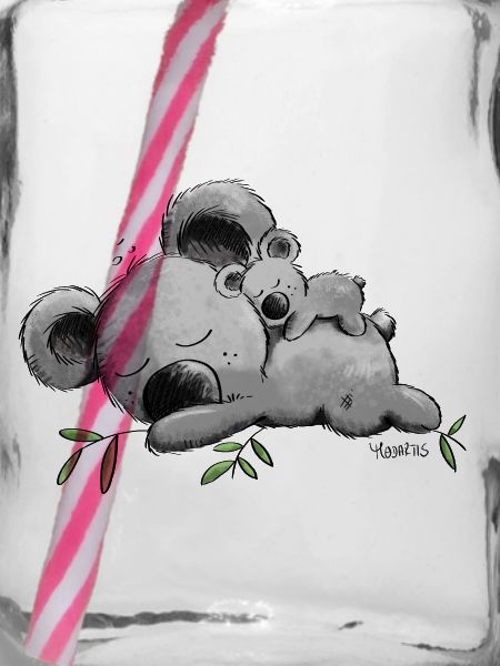 Koala mit Baby
