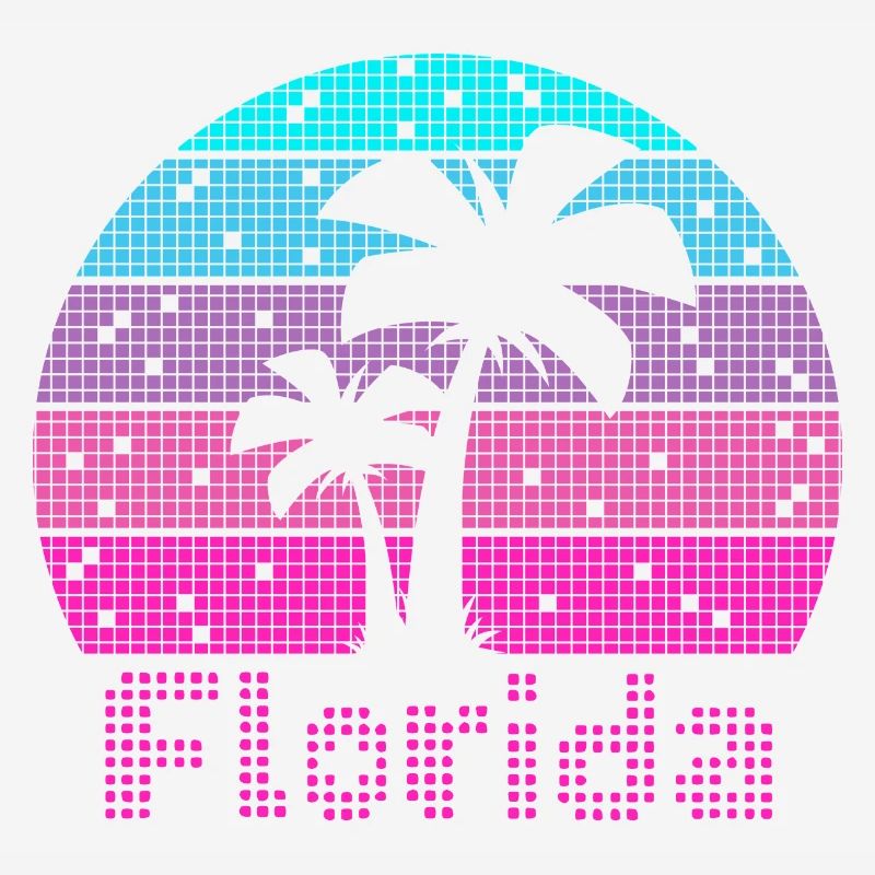 8bit Retro Florida Vacation