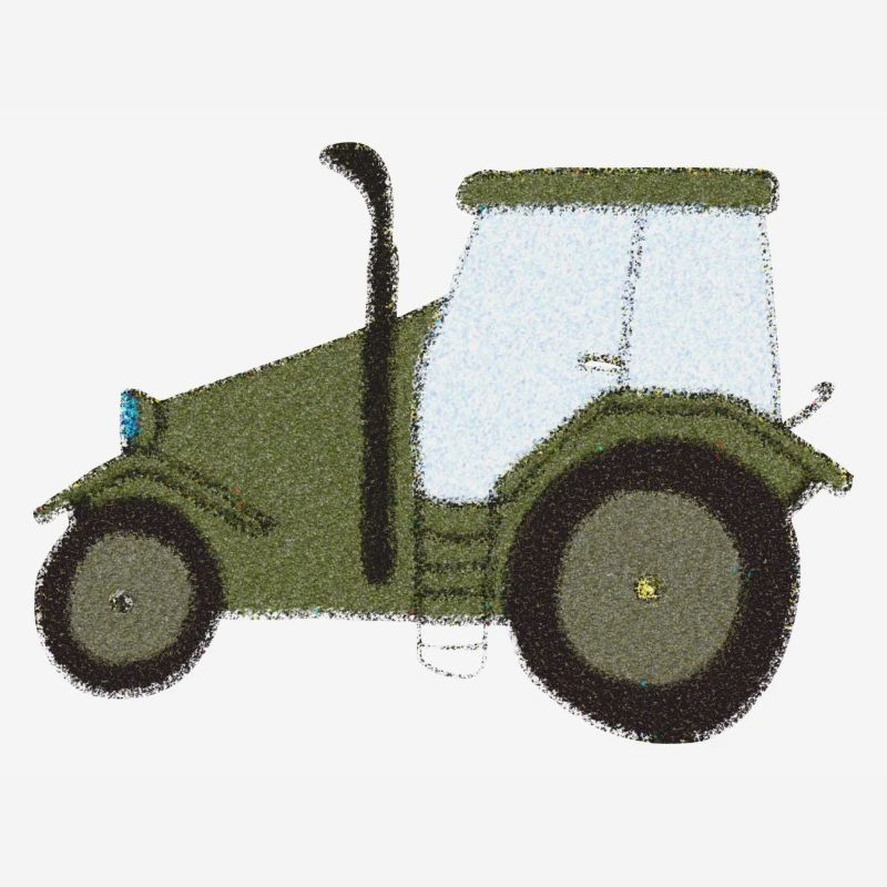 traktor oldtimer impressionismus